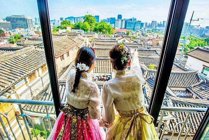 Tour Privado: Palácio Real e Aldeias Tradicionais usando Hanbok