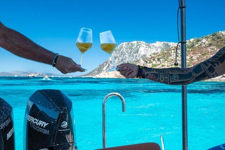 Visita a Olbia y aperitivo-almuerzo en el parque marino de Tavolara Molara (8 horas)