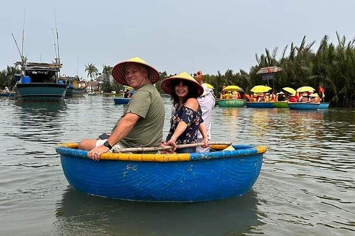 Basket Boat Ride to Coconut Jungle e Hoi An City Tour-Mercato notturno