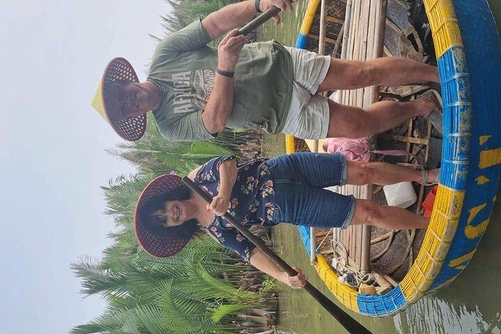 Basket Boat Ride to Coconut Jungle e Hoi An City Tour-Mercato notturno