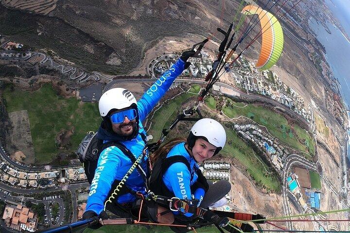 Gleitschirm Tandemflug auf Teneriffa Süd ADRENALINE!