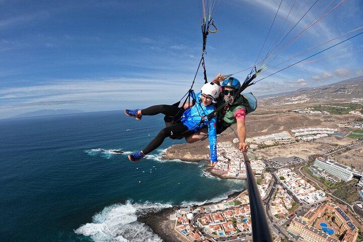 Gleitschirm Tandemflug auf Teneriffa Süd ADRENALINE!