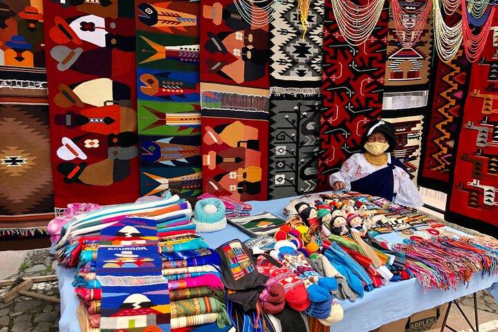 Otavalo-markt en Laguna Cuicocha-dagtour vanuit Quito
