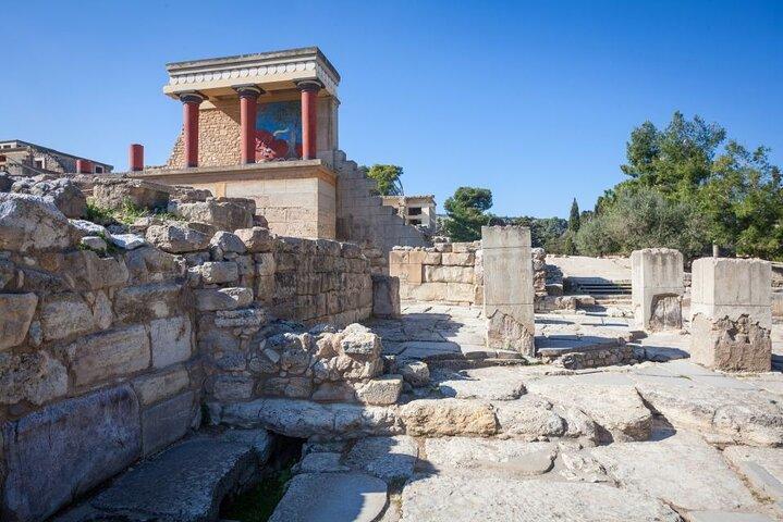 Minoisches Leben : Knossos Palast, Olivenhain Bauernhof, Mittagessen in Peza