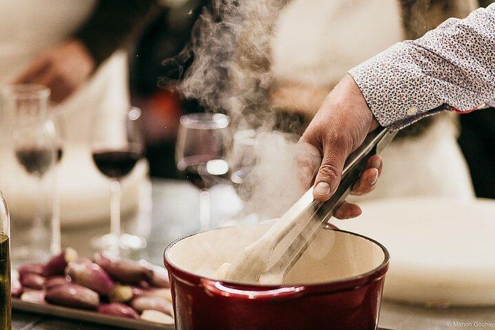 Visite du marché, cours de cuisine et déjeuner avec le chef au Lyon Studio