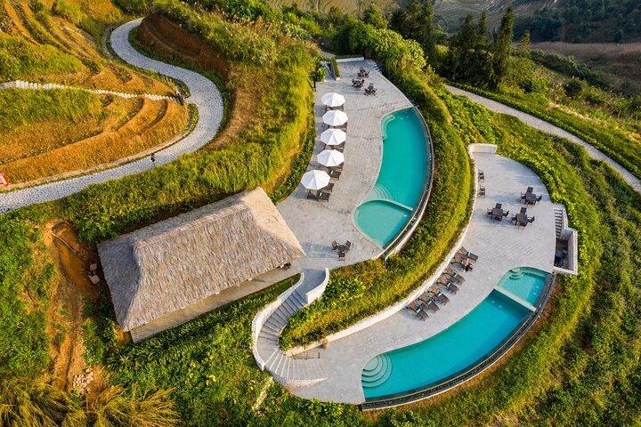 ハノイ発3日間のプライベートツアーTopas Ecolodgeハイキング