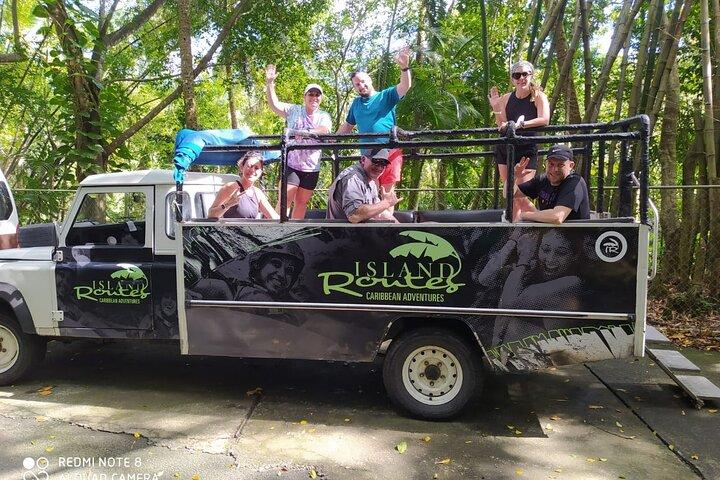 Jeep en zipline-avontuur in St. Lucia