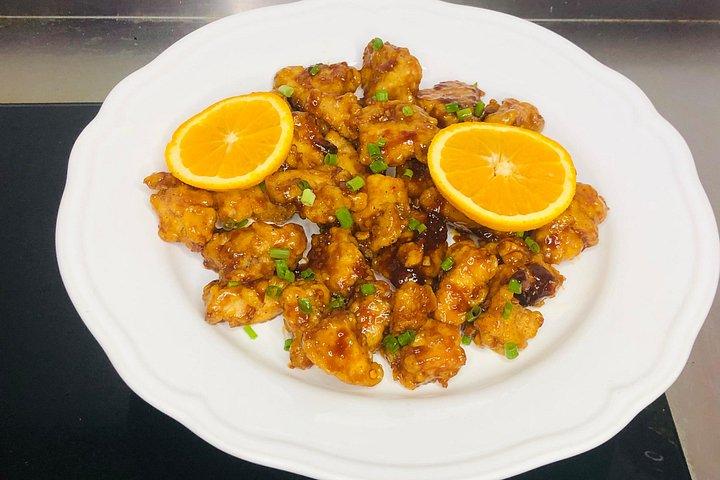 Online Cooking Class Orange Chicken by Sunflower Li