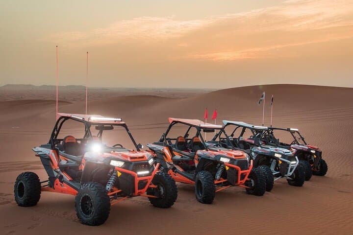 Dubai Evening Desert Safari Dune Bashing Camel Ride & BBQ Dinner