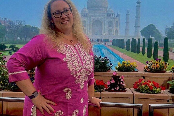 Private Tagestour durch Tajmahal und Agra Fort von Delhi mit dem Auto