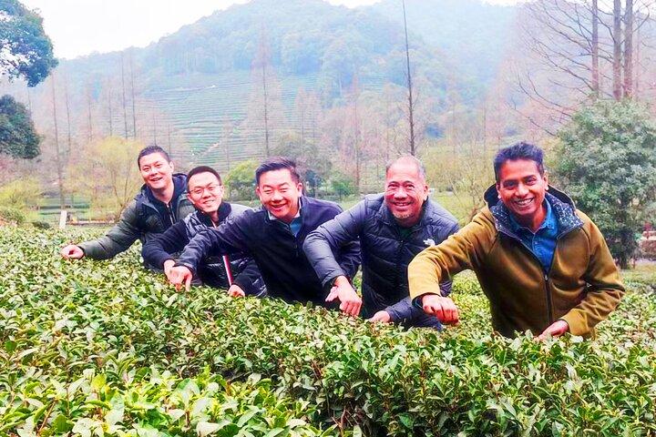 2-timers privat teplantagetur i Hangzhou Kina