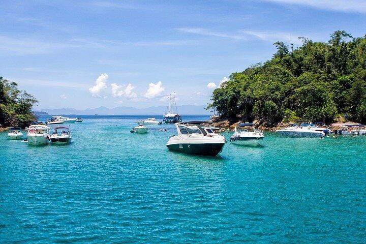 Passeio de lancha de 1 dia em Angra e Ilhas com embarque no Rio