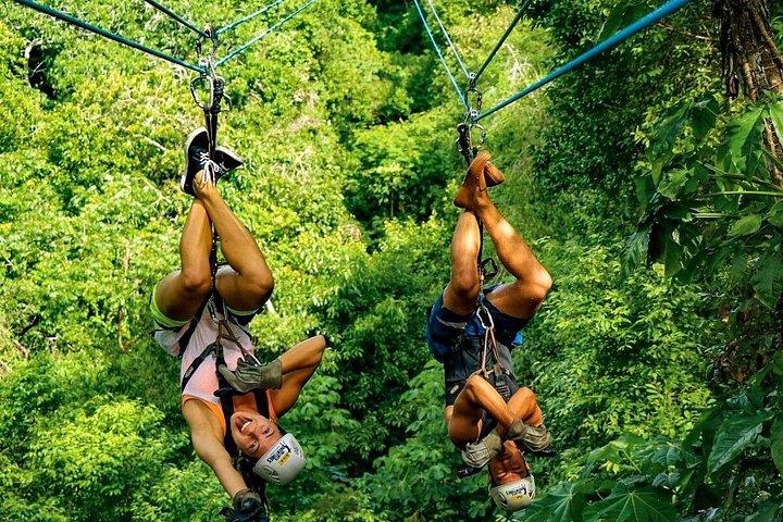 Experiencia de aventura en tirolina en Punta Cana