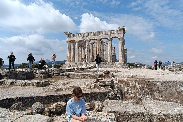 Aegina Island St Nektarios & Temple of Athina Aphaia Privat rundtur