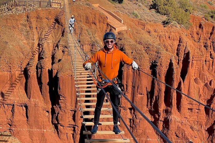 Atlas Mountain Zip Line E cascate villaggi berberi con cammello