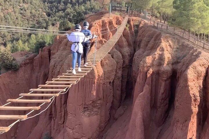 Atlas Mountain Zip Line E cascate villaggi berberi con cammello