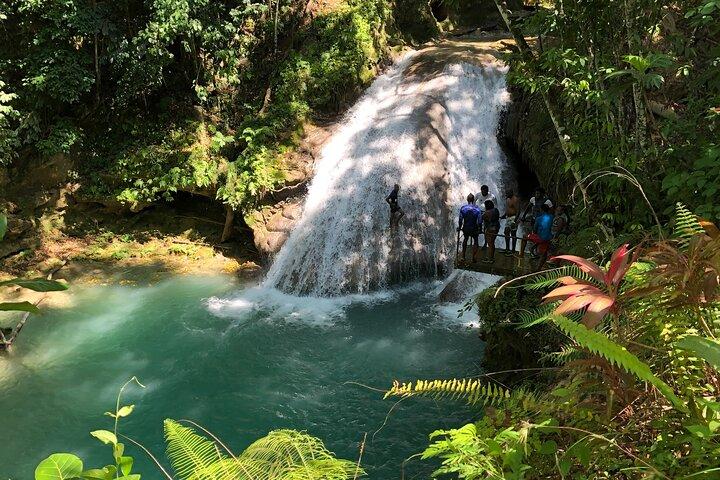 Excursão privada às Cataratas do Rio Dunn e Blue Hole saindo de Montego Bay