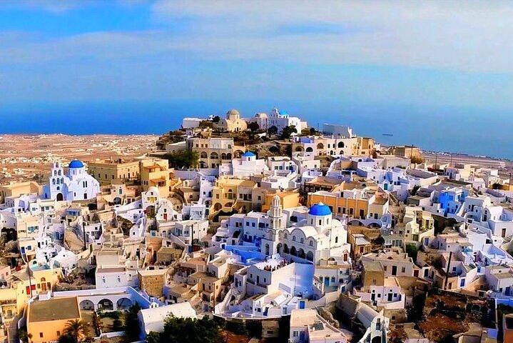 Private Highlights-Tour auf Santorini und Weinprobe mit lokalem Reiseführer