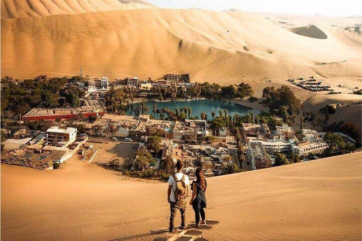 Ballestas Islands, Nazca Lines och Huacachina Tour från Lima