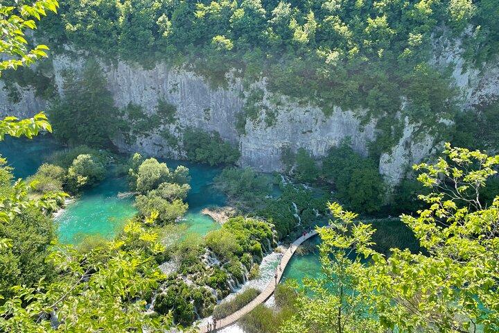 Plitvice Meren met ticket & Rastoke Begeleide trip vanuit Zagreb