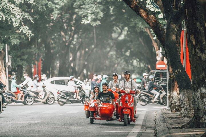 Vespa zijspan-sightseeingtour in Hanoi