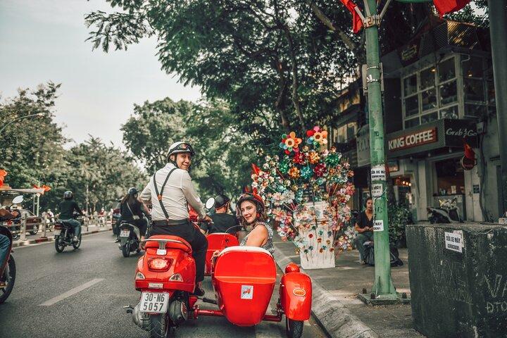 Vespa zijspan-sightseeingtour in Hanoi
