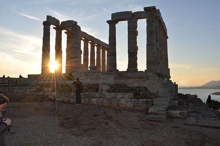 Sounio Sunset View via la Riviera athénienne Visite privée