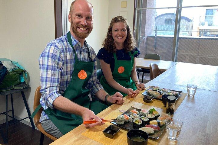 Aula de sushi em Osaka Dotonbori