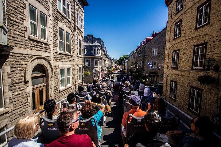 Hop-on hop-off-tur i Gamla Quebec och Montmorencyfallen