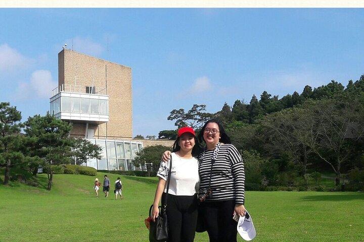 Jeju-eiland privétaxitour in O`sulloc & Innisfree en Iho Beach