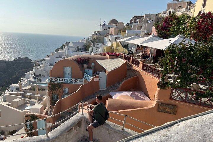 Excursão privada de meio dia a Santorini
