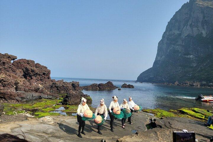 Tour Privado Mujer Buceadora Performance y parque de piedra en Isla de Jeju