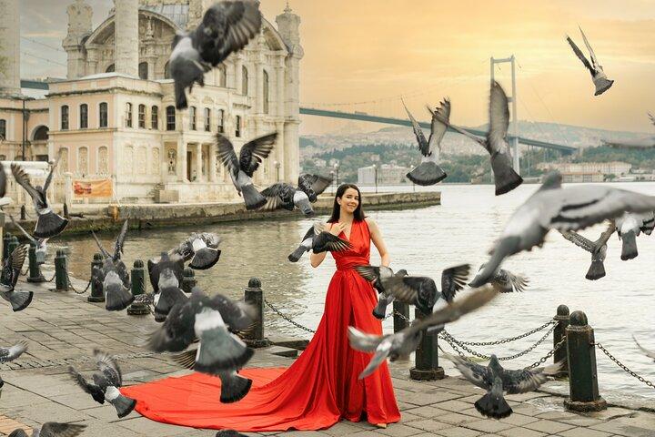 Istanbul Photo Shooting with Flying Dress
