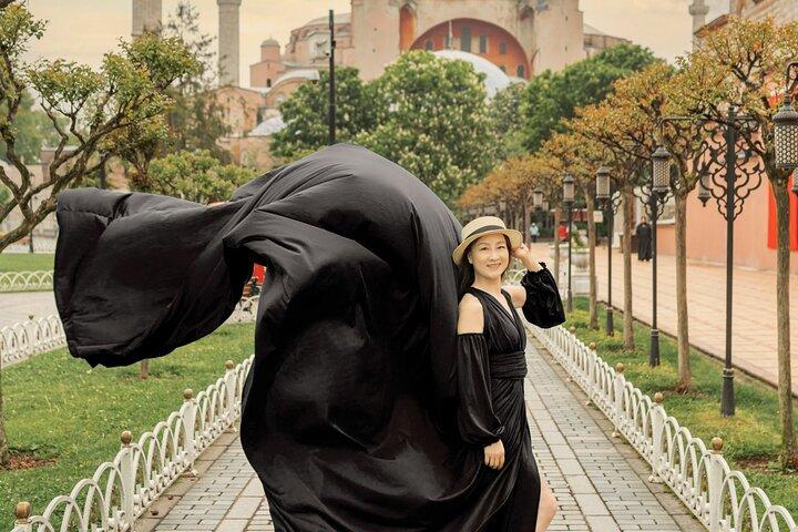 Istanbul Photo Shooting with Flying Dress
