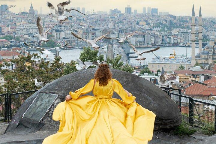 Istanbul Photo Shooting with Flying Dress