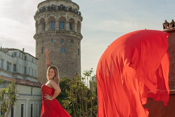 Istanbul Photo Shooting with Flying Dress