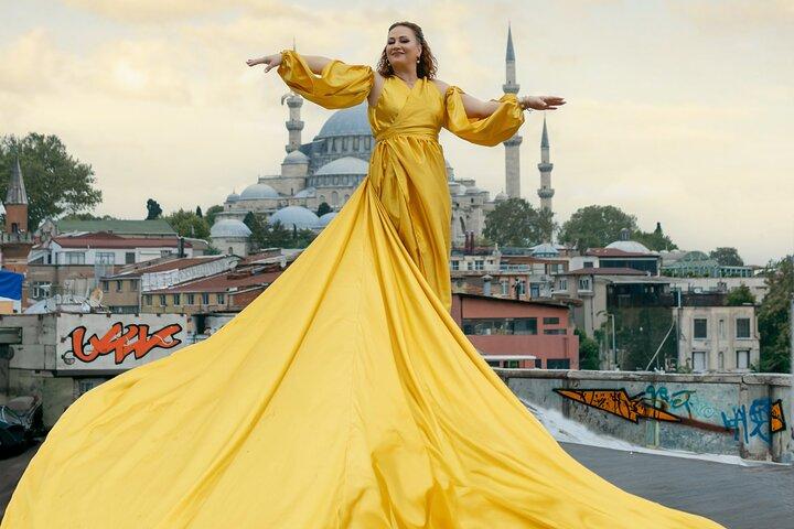 Istanbul Photo Shooting with Flying Dress