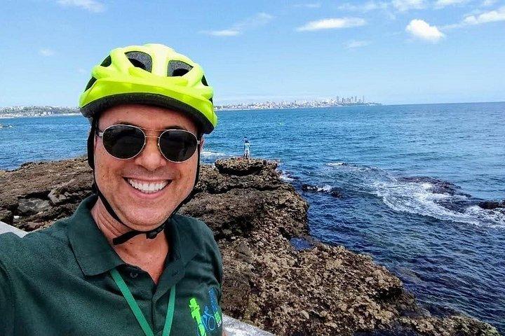 Privat cykelturskredsløb langs stranden