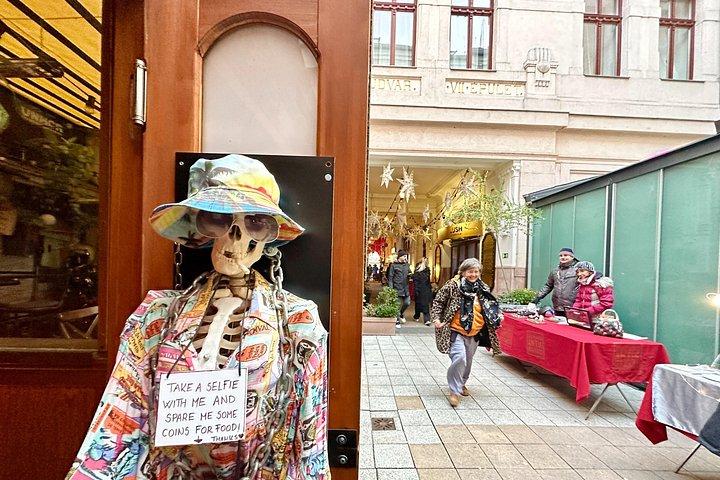 地元の専門家とのプライベートブダペストストリートアートツアー