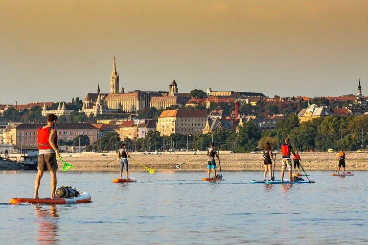 SUP Budapest: excursion au coucher du soleil