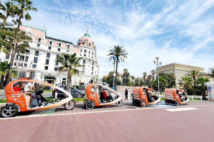 Nice: Visit of Nice by electrically assisted bike taxi 1 hour.