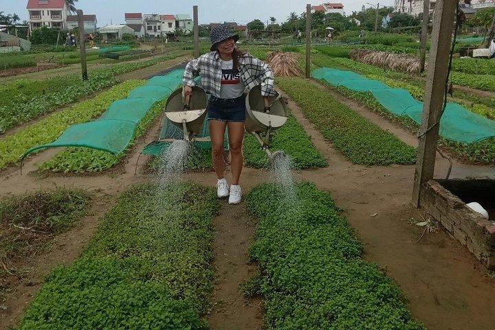 ホイアンのランタン作りとトラクエ野菜村サイクリングツアー