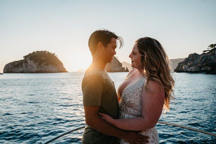 Experiencia privada al atardecer en la costa de Amalfi de 2 horas