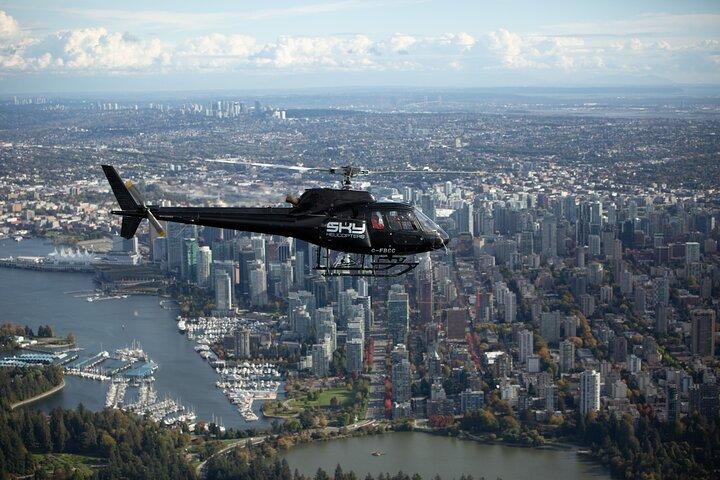 Før/efter krydstogthelikopter i Vancouver City Tour med hotelafhentning