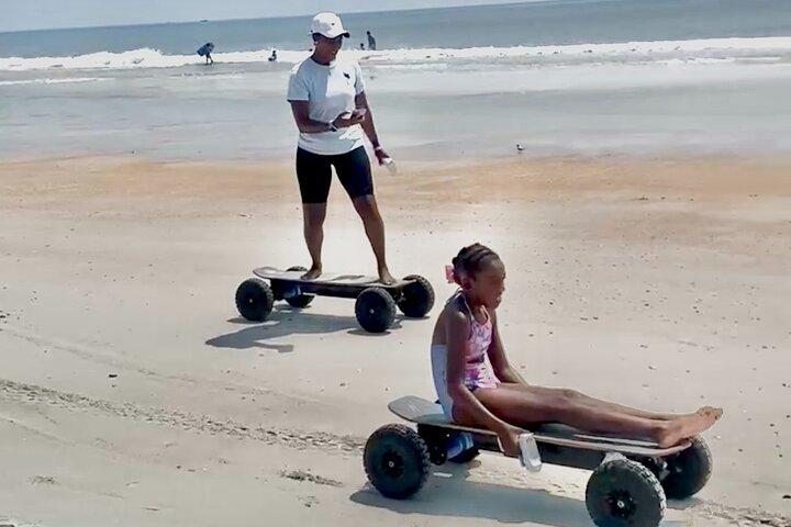 Surf sur sable et promenade guidée sur la plage de St. Augustine Beach