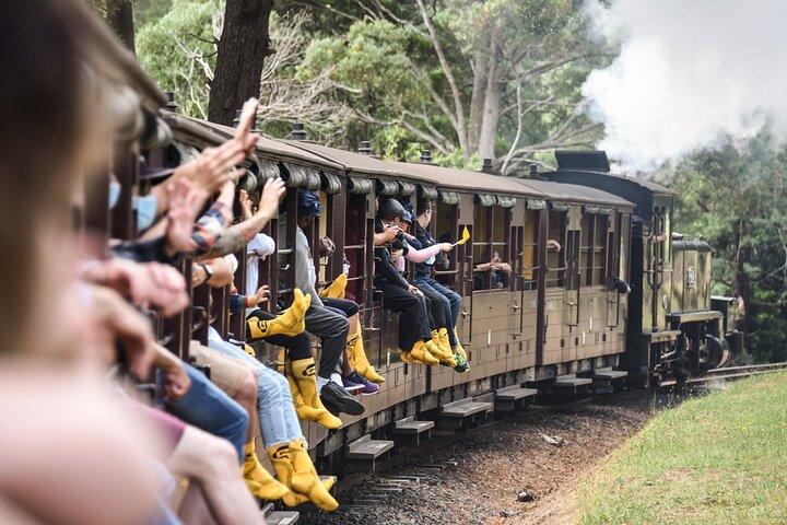 Excursión de un día al tren Billy y el desfile de pingüinos de Melbourne
