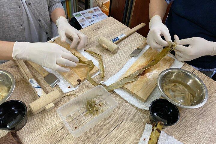 東京の手漉き和紙のプライベートワークショップ