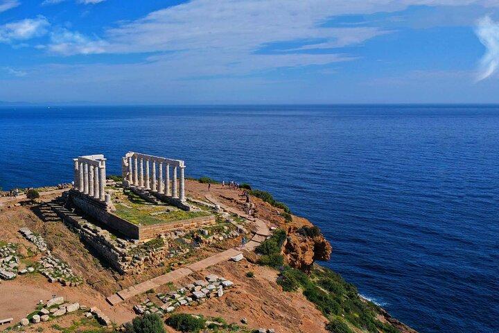 Visite privée d'une journée complète Athènes classique-temple de Poséidon