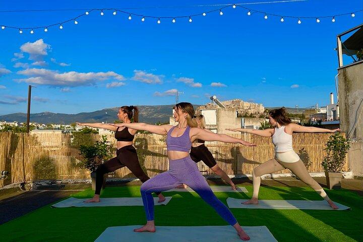 Athens Acropolis View Yoga og Pilates: Morgen eller solnedgang mulighed