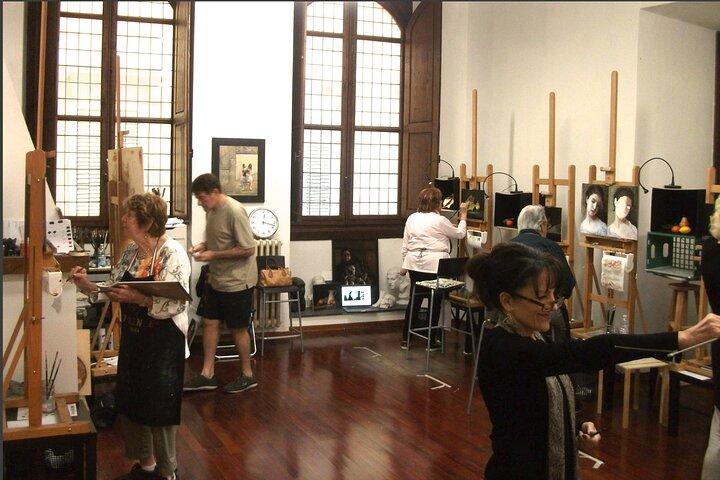 Clase de pintura al óleo en Florencia